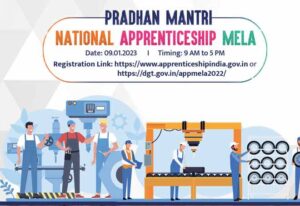 The Pradhan Mantri National Apprenticeship Mela to be conducted in 242 districts of India on January 9, 2023