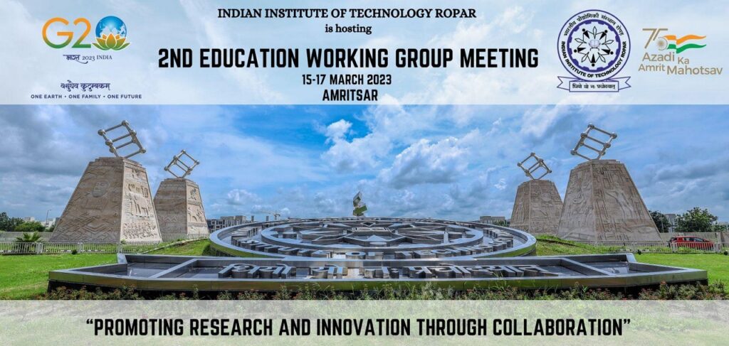 IIT Ropar to host G20 Event in Amritsar on ‘Strengthening Research & Innovation Through Collaboration