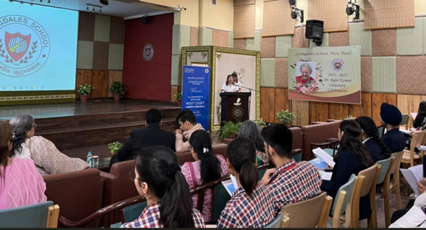 BML Munjal University & Springdales School Jointly Organise Inter-School Moot Court Competition