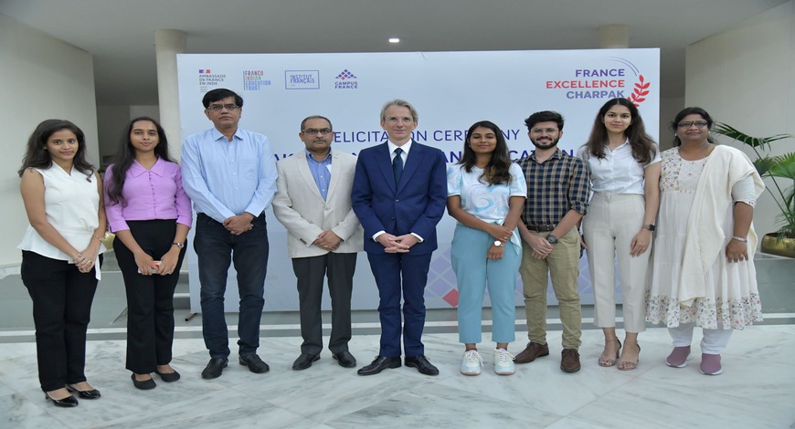 French Embassy in India Felicitates Scholarship Recipients for Study in France
