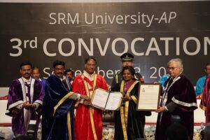 Hon'ble Governor of Telangana Felicitates Graduates at the 3rd Convocation Ceremony of SRM University-AP